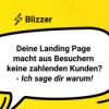 Blizzer - Bessere Landing Pages mit Storytelling & Verkaufspsychologie