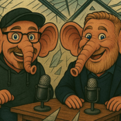 2 Elefanten im Glashaus