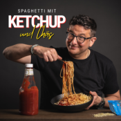 Spaghetti mit Ketchup und Chäs