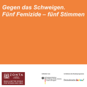 Gegen das Schweigen. Fünf Femizide – fünf Frauen