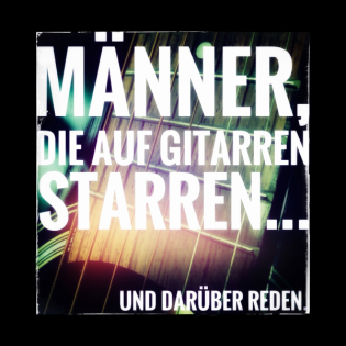 Männer, die auf Gitarren starren