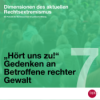 „Hört uns zu!“ Gedenken an Betroffene rechter Gewalt
