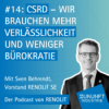 14 - CSRD: Wir brauchen mehr Verlässlichkeit und weniger Bürokratie - Mit Sven Behrendt, Vorstand RENOLIT