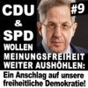 CDU und SPD wollen die Meinungsfreiheit weiter aushöhlen: Ein Anschlag auf unsere freiheitliche Demokratie - Hans-Georg Maaßen