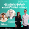 38% Städte neu denken: 136 David Plaseller von revitalyze & Matthias Moosbrugger von Rhomberg Bau | Kreislaufwirtschaft: Weniger als 1 % der Bauteile werden reused. Download