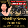 A2-Enduro mit Profi-Tricks: Die neue BMW F 450 GS: Was taugt der Newcomer? | Mobility News #43