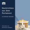 Bundesrat und Jugendparlament: Die Woche vom 1. bis 5. Dezember