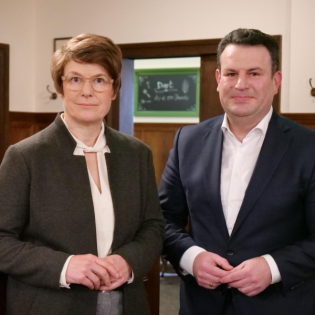 Mit Veronika Grimm und Hubertus Heil