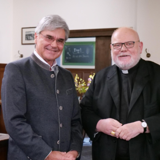 Mit Joe Kaeser und Kardinal Reinhard Marx