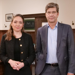 Mit Philippa Sigl-Glöckner und Christoph Schwennicke