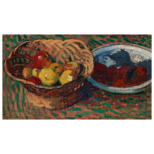 Cuno Amiet, Stillleben mit Äpfeln und Tomaten, 1892