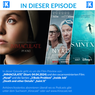 #807: Immaculate, Nyad, Saint X, Inside Job