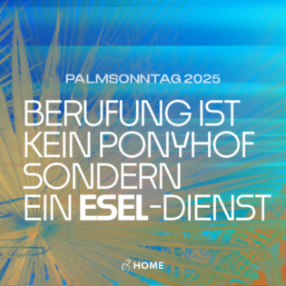 BERUFUNG IST KEIN PONYHOF SONDERN EIN ESEL-DIESNT | PALMSONNTAG