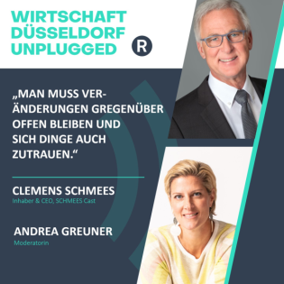 #218 Innovationen sind ein wichtiger Schritt für zukunftsfähiges Unternehmertum: Wirtschaft Düsseldorf unplugged mit Clemens Schmees (Schmees cast)