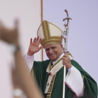 Papst Leo der IVX. feiert die Abschlussmesse des Weltjugendreffens in Rom