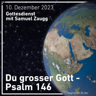 Du grosser Gott - staunend Gott vertrauen