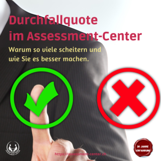 Erfolgreich im Assessment-Center I Führungskräfte I Management: #110 - Durchfallquoten im Assessment-Center