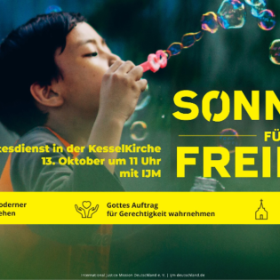 IJM | Sonntag für Freiheit und Gerechtigkeit | 13.10.2024