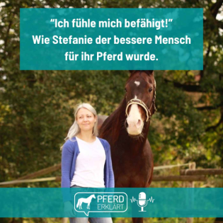 “Ich fühle mich befähigt!” Wie Stefanie der bessere Mensch für ihr Pferd wurde.