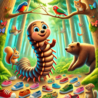 Der Tausendfüßer und seine neuen Schuhe. 30 Spannende und lehrreiche Kindergeschichten im Wald. Die mutigen Freunde des Waldes. Abenteuer im Herzen des Zauberwaldes