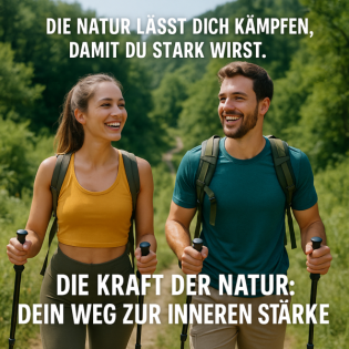 Die Natur lässt dich kämpfen, damit du stark wirst. Die Kraft der Natur: Dein Weg zur inneren Stärke