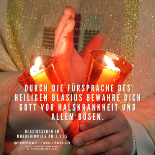 Morgengebet und Impuls am 3.2.2025 mit Oliver Kelch (Diakonatsbewerber im Bistum Münster)