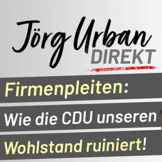 Firmenpleiten: Wie die CDU unseren Wohlstand ruiniert!