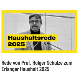 Es reicht nicht mehr, das Richtige zu tun - Erlanger Haushalt 2025