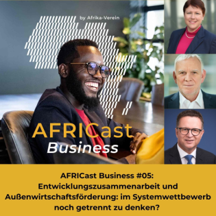 AFRICast Business: Entwicklungszusammenarbeit und Außenwirtschaftsförderung im Systemwettbewerb noch getrennt zu denken?