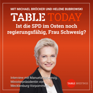 Ist die SPD im Osten noch regierungsfähig, Frau Schwesig?