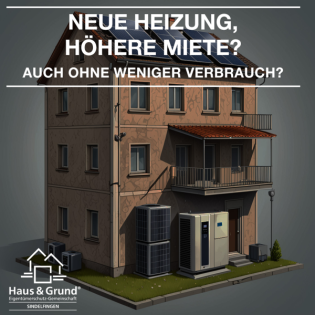 Neue Heizung, höhere Miete – auch ohne weniger Verbrauch?