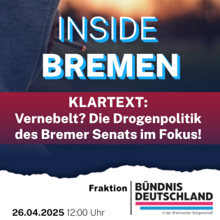 Vernebelt? Die Drogenpolitik des Bremer Senats im Fokus!