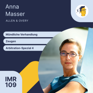 IMR109: (Arbitration-Spezial-4) Mündliche Verhandlung und Zeugen