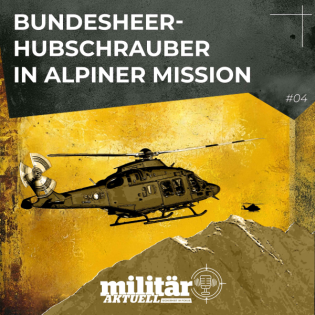 Bundesheer-Hubschrauber in alpiner Mission