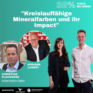 38% Städte neu denken: 082 Rüdiger Lugert & Christian Plockross von Keimfarben⎮Kreislauffähige Mineralfarben und ihr Impact