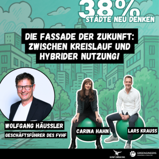 38% Städte neu denken: 175 Wolfgang Häußler vom FVHF | Die Fassade der Zukunft: Zwischen Kreislauf und hybrider Nutzung!