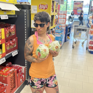 Der Nicer Dicer an der Nasenspitze