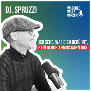 Ich vertraue Menschen, nicht Algorithmen. Warum DJ Spruzzi gegen Spotify ist. Jetzt im Talk mit Timo