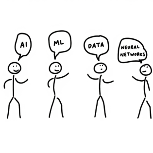 Vier Physiker mit künstlicher Intelligenz