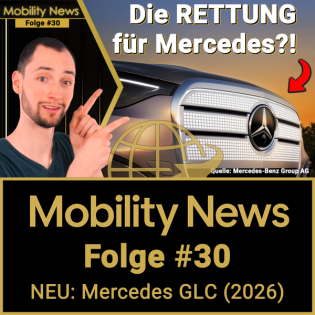 Neu: Mercedes GLC (2026) wird elektrisch (Reichweite 650+ km) + Markengesicht neu | Mobility News #30