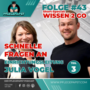 Folgen Special zu #43: Schnelle Fragen an Julia Vogel - Einrichtungsleitung