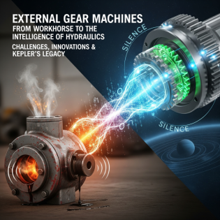 Außenzahnradmaschinen: Vom Arbeitstier zur Intelligenz der Hydraulik – Herausforderungen, Innovationen & Keplers Erbe