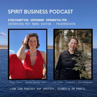 #411 Tricks und Tipps um einzigartige Retreats & Seminare veranstalten mit Nora Svaton der Feuerköchin
