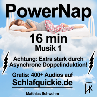 Power Nap 16 min ️Extra stark! ﻿Asynchrone Doppelinduktion! Musik 1 Schlafquickie, Mittagsschlaf NSDR