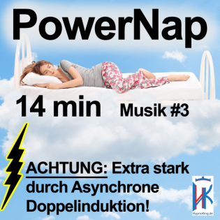 Power Nap 14 min ️Extra stark! Asynchrone Doppelinduktion! Musik #3 Schlafquickie, Mittagsschlaf