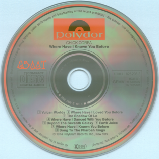 OSAAT - Chick Corea With RTF-Where Have I Known You Before (1974) A-Side 2019/10/29