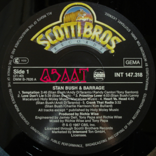 OSAAT - Stan Bush & Barrage-s/t (1987) A-Side 2020/02/24