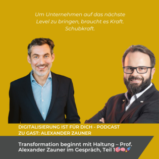 #326 - Transformation beginnt mit Haltung – Prof. Alexander Zauner im Gespräch, Teil 1